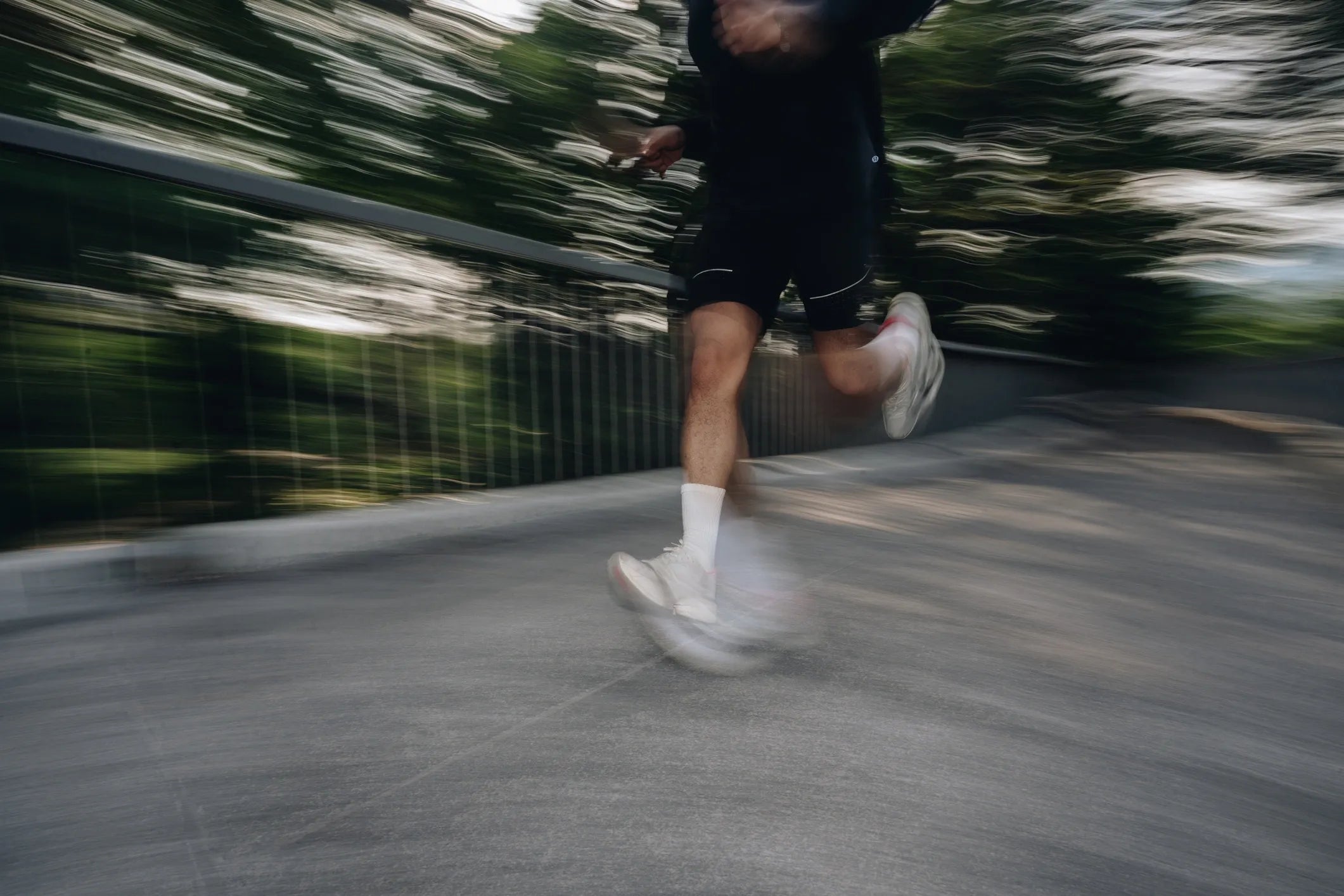 Runner in action outdoors